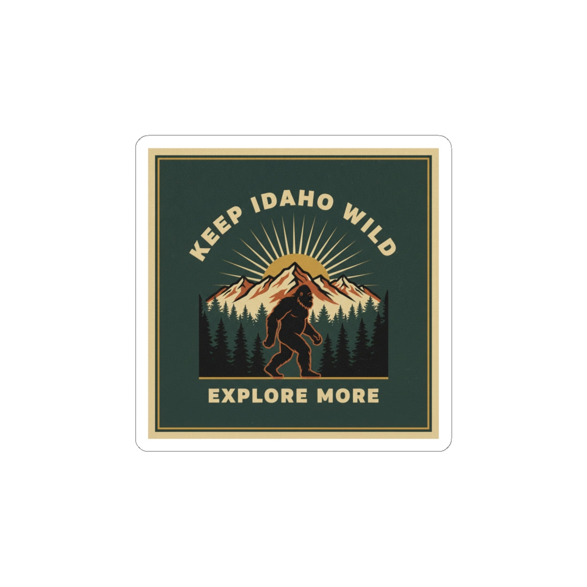 Keep Idaho Wild — Bigfoot Sticker