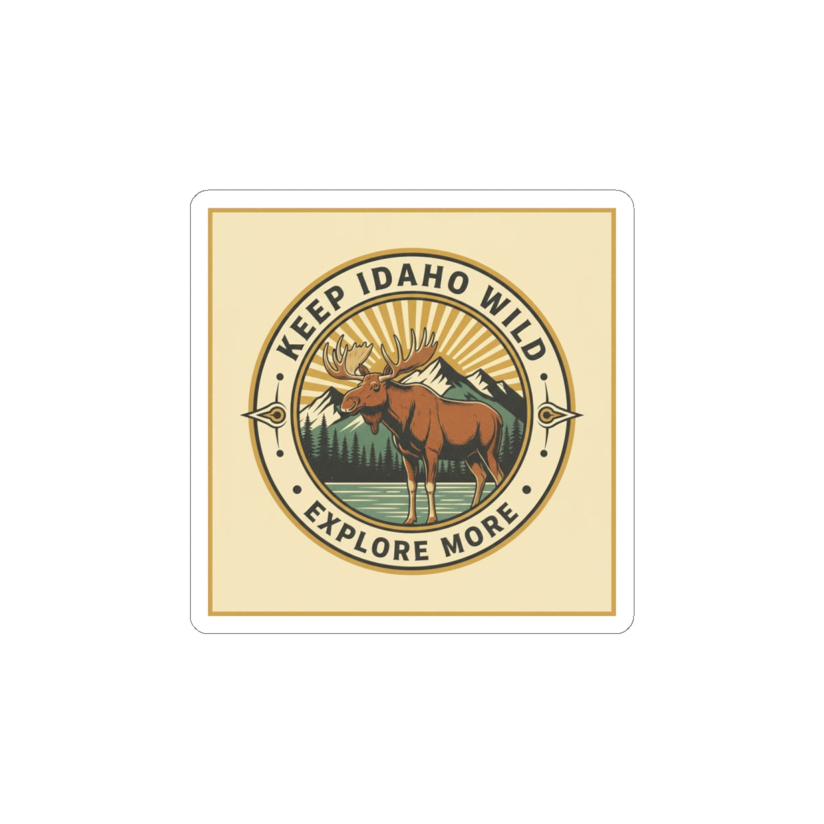 Keep Idaho Wild — Bull Moose Sticker