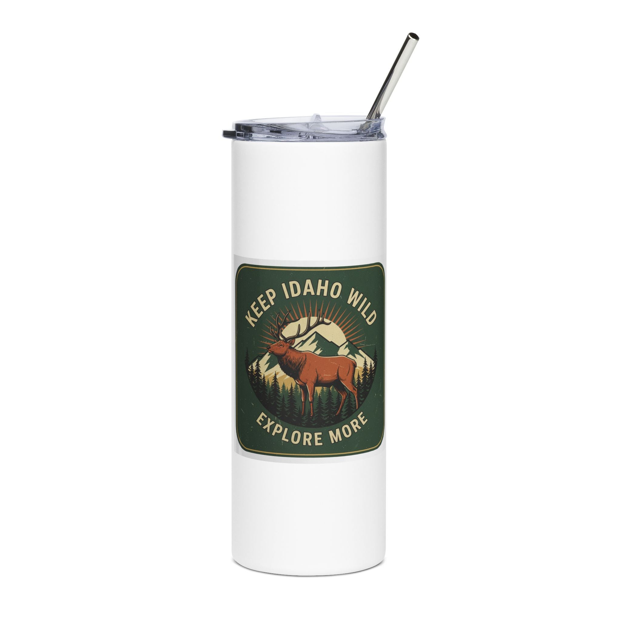 Keep Idaho Wild — Bull Elk Tumbler (20oz)