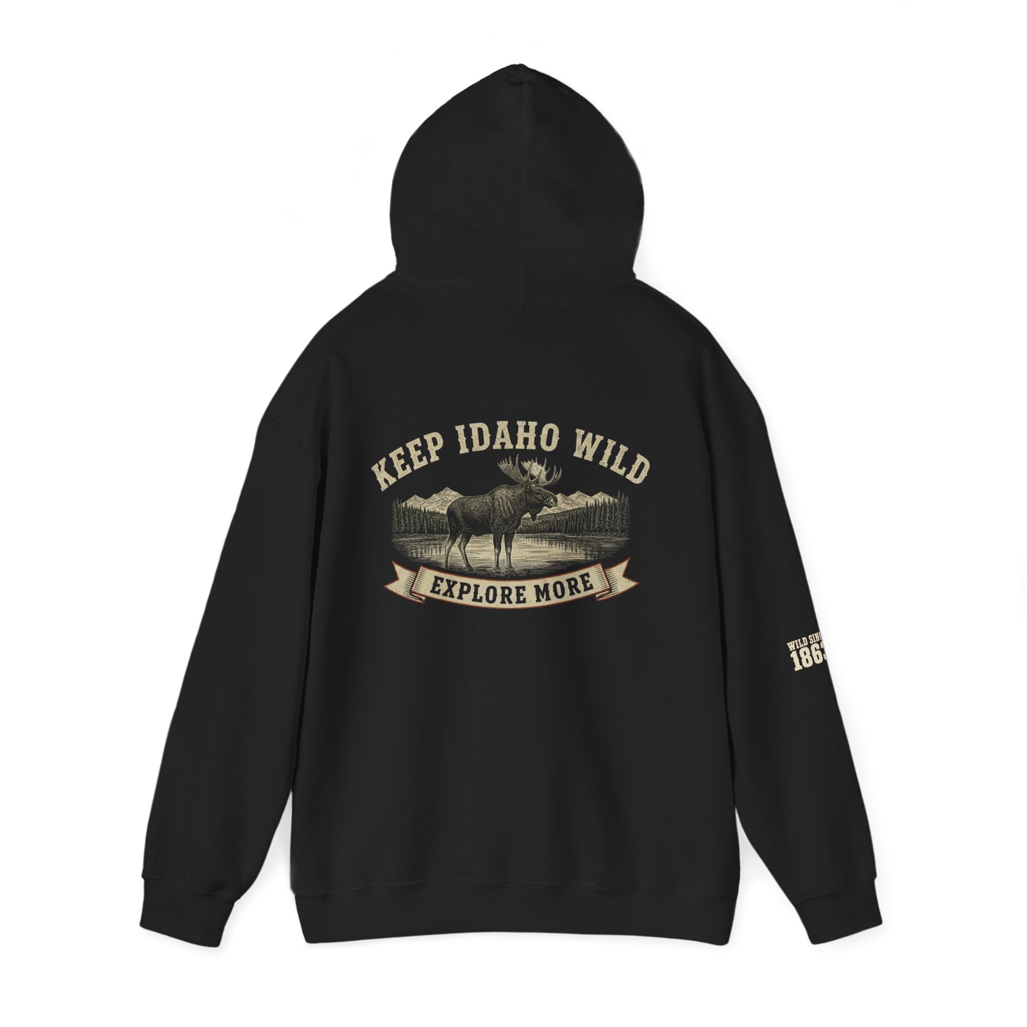 Keep Idaho Wild - Bull Moose Hoodie