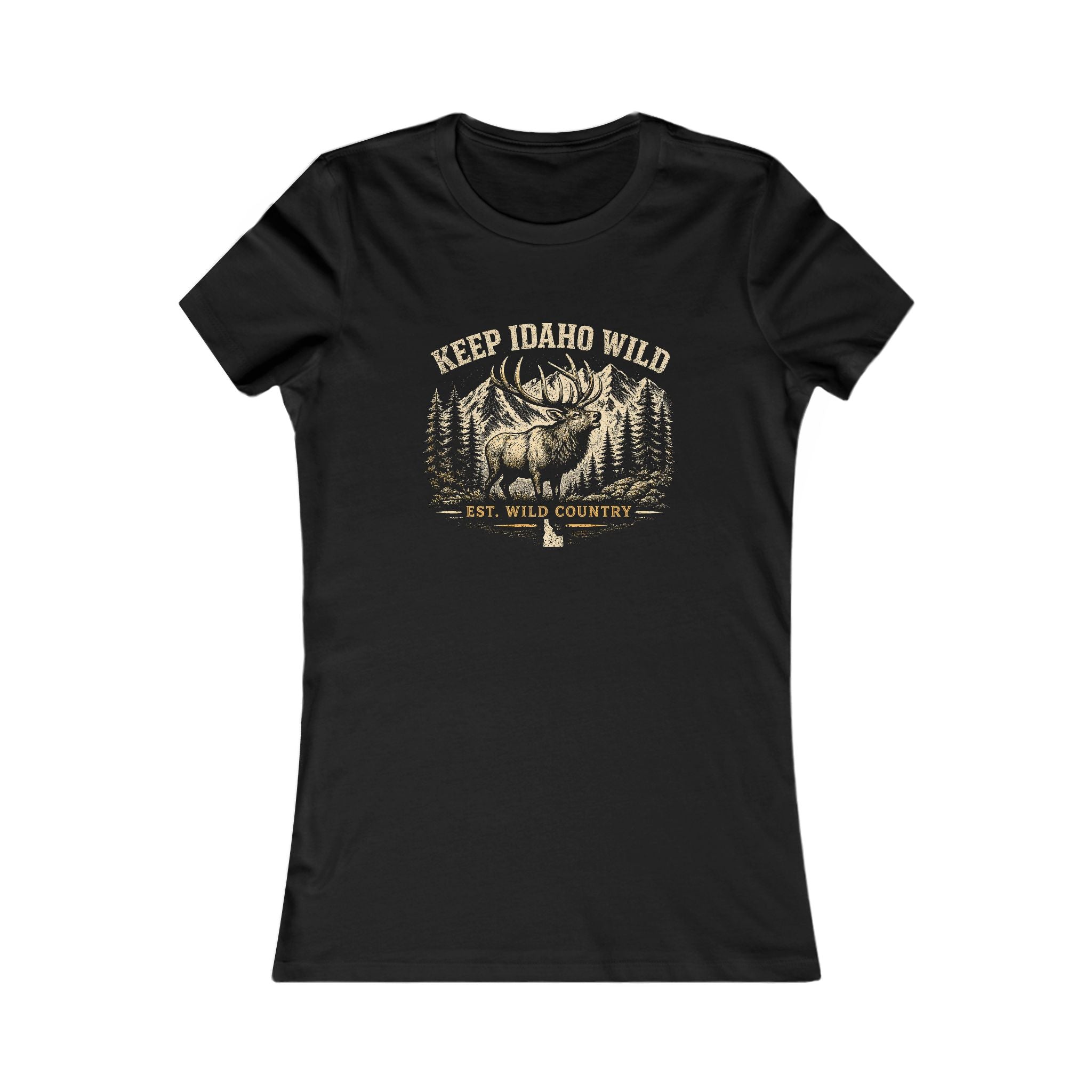 Keep Idaho Wild — Women's Bull Elk Tee