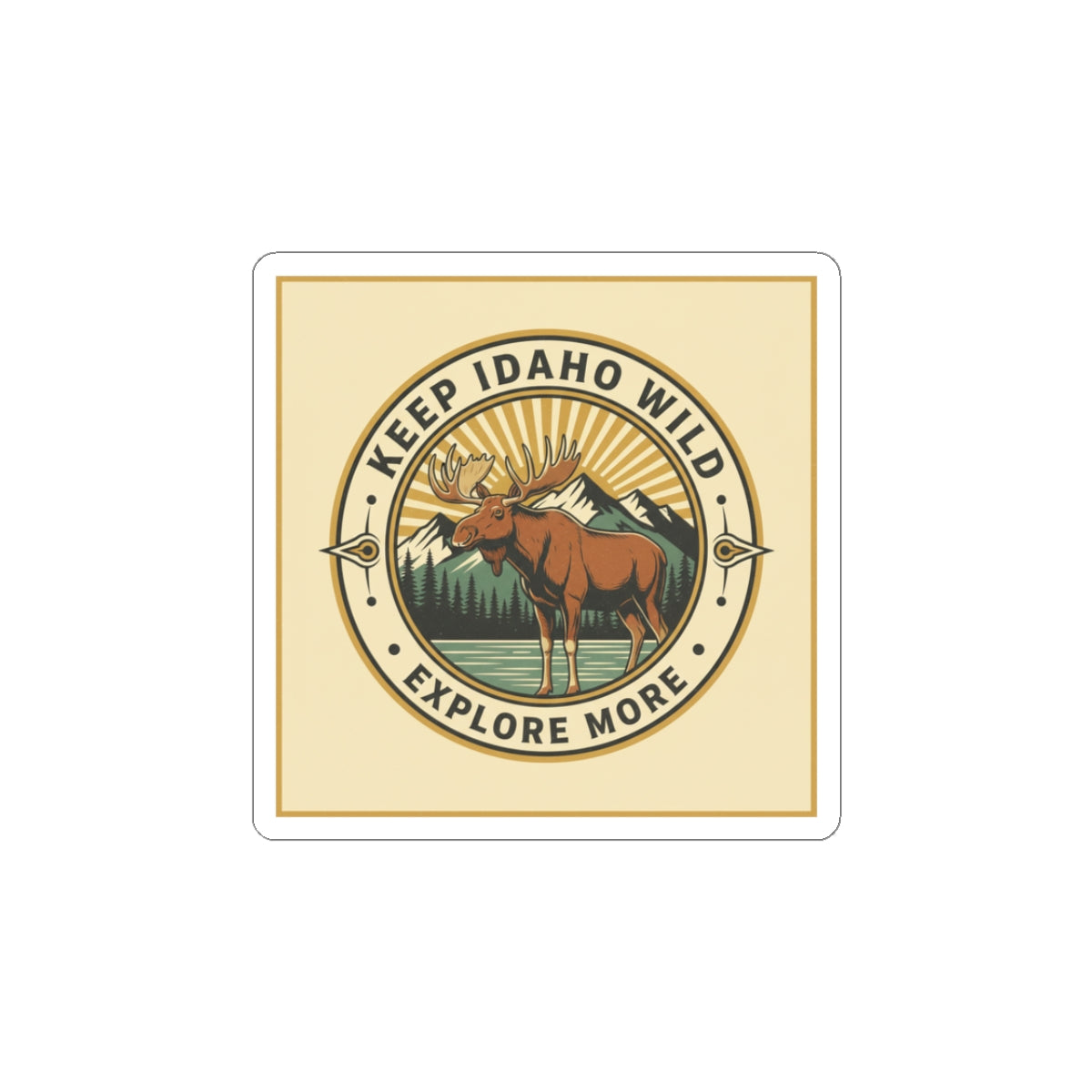 Keep Idaho Wild — Bull Moose Sticker