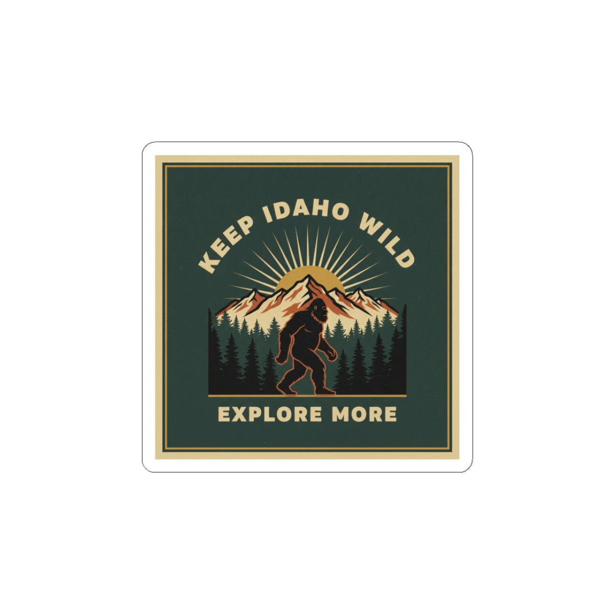 Keep Idaho Wild — Bigfoot Sticker