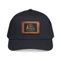 Mid Profile Baseball Cap with Leather Patch (Rectangle)